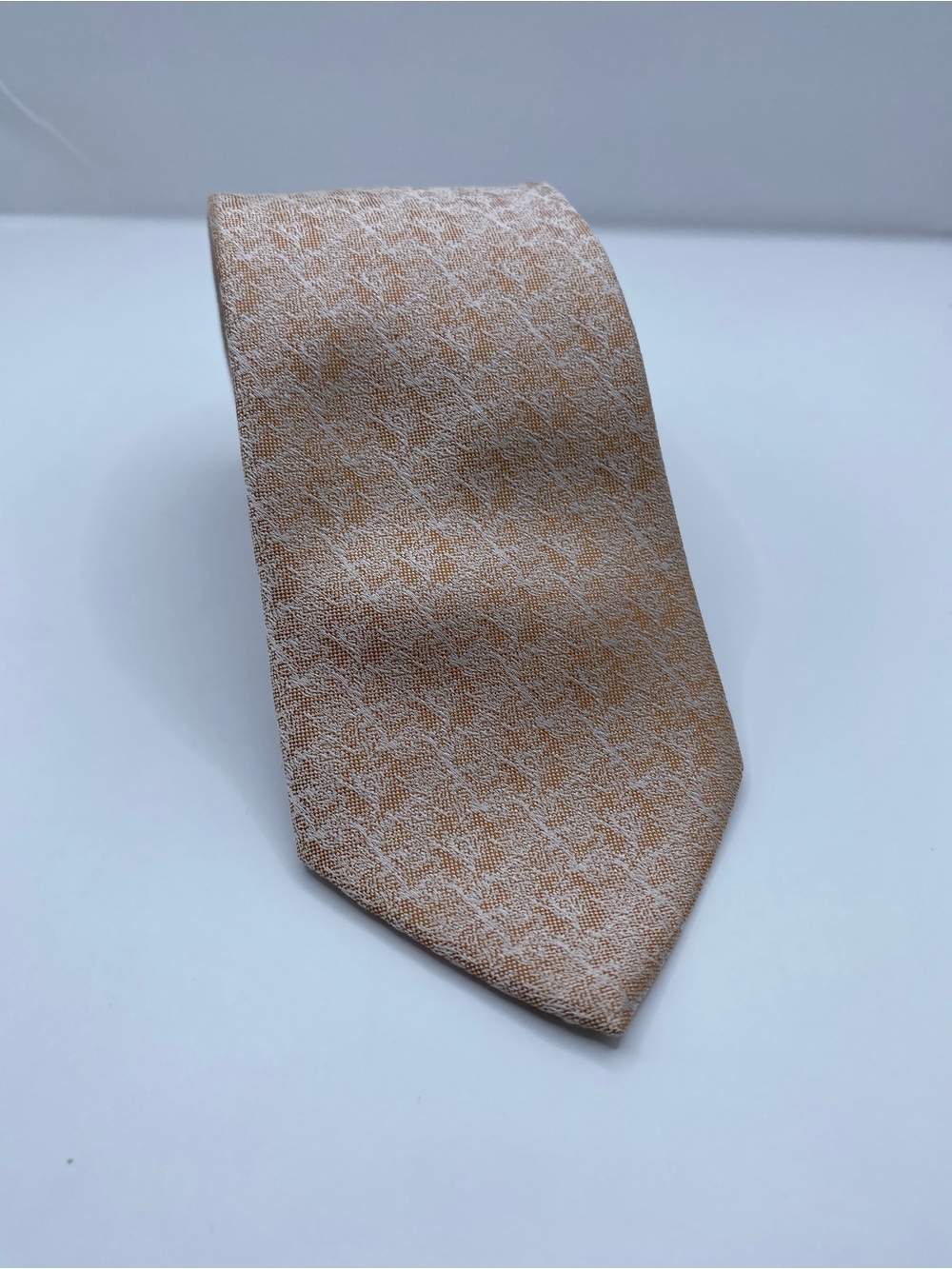 Cerruti 1881 Tan Patterned Silk Tie